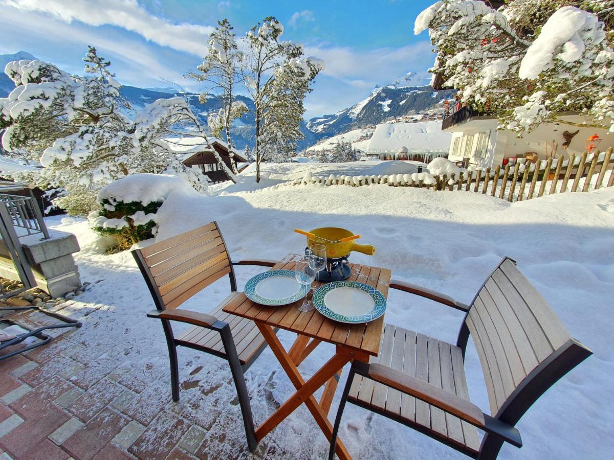Mom - Alpine Boutique Apartments, Chalet Fagus, Terrace Studio Grindelwald Exteriér fotografie